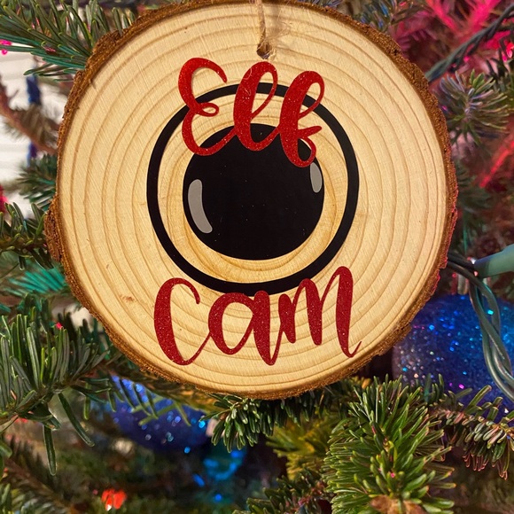Elf cam wood cut ornaments - Picture 2 of 2